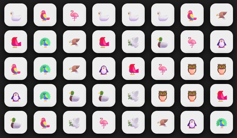 Memory Card - birds