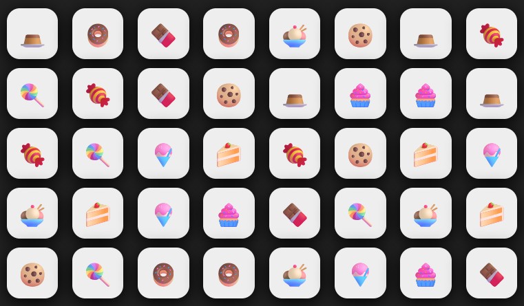 Memory Card - desserts