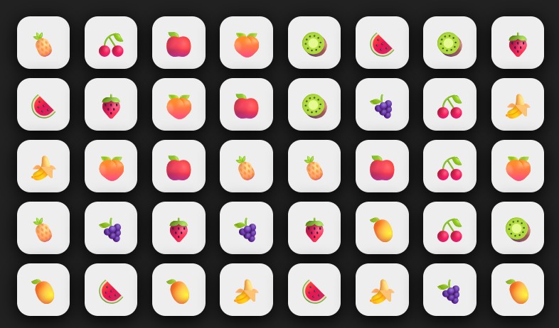 Memory Card - fruits